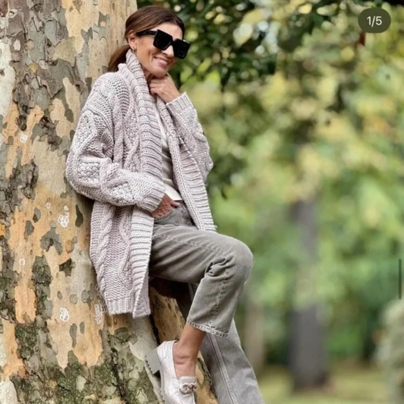 Zara Cable knit coat - Picture 2 of 11